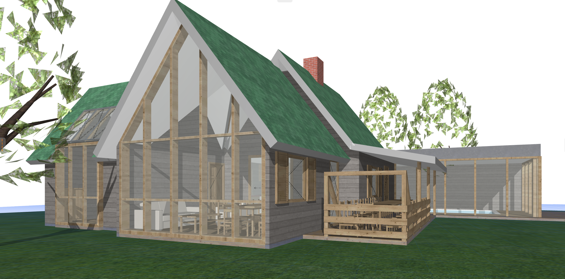 Rozbudowa domu wakacyjnego nad Pilicą