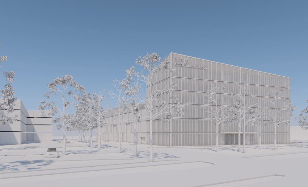 Small Business Units - projekt studialny obiektu b… w sąsiedztwie Portu Lotniczego Warszawa - Okęcie