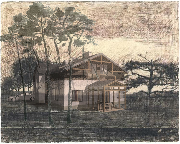 Dom w Józefowie inspirowany stylem świdermajer