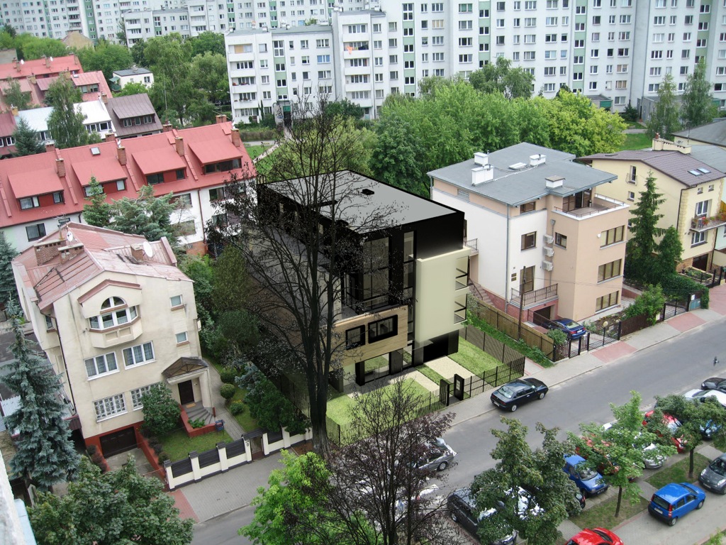 Willa miejska w warszawskim Wilanowie - projekt przygotowany w pracowni APA Markowski Architekci