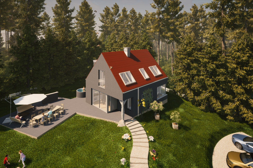 Widok 1 - Wizualizacja Exterior Lot Ptaka